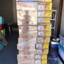 Hanes Women's Short Sleeve Tees/V-Necks by the Case, 4x/5x  All Colors Whole Pallet 1620 PCS Cash/Zelle/Credit Cards