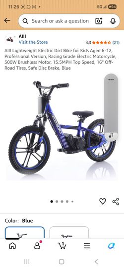 New eléctric dirt bike for kids
