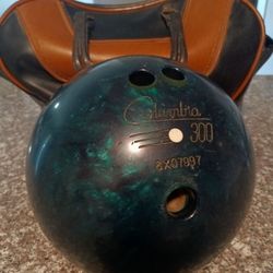 Bowling Ball With Bowling Bag
