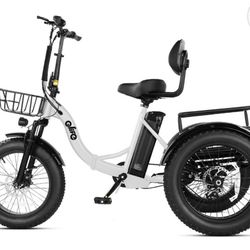 Qlife Tricycle 3 Wheels Electric Bicycle