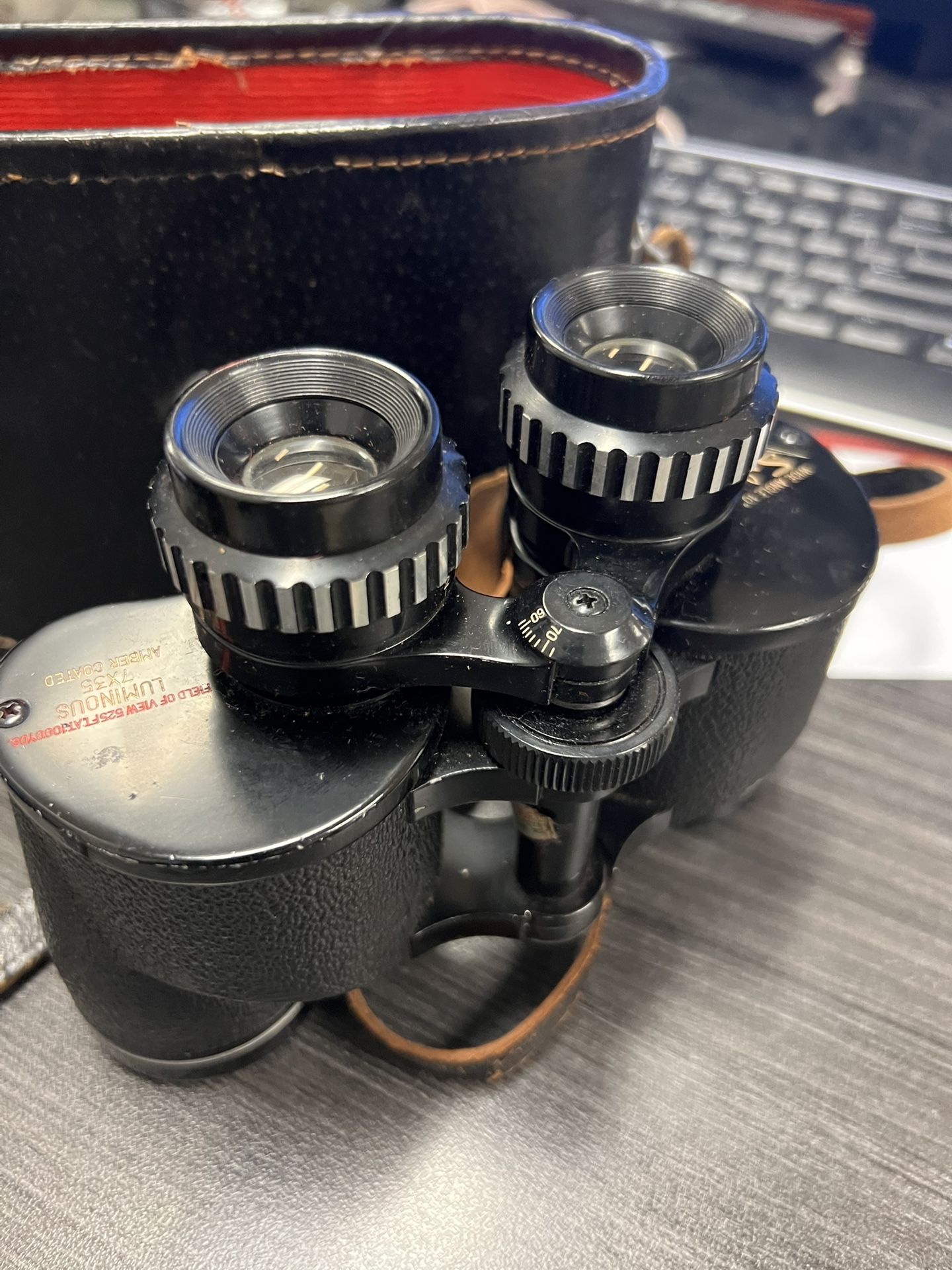 vintage Tasco 7x35 binoculars,