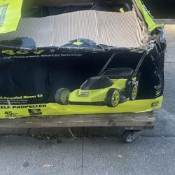 RYOBI 40V HP Brushless 20 in. Cordless Electric Battery Walk Behind Self-Propelled Lawn Mower with 6.0 Ah Battery and Charger