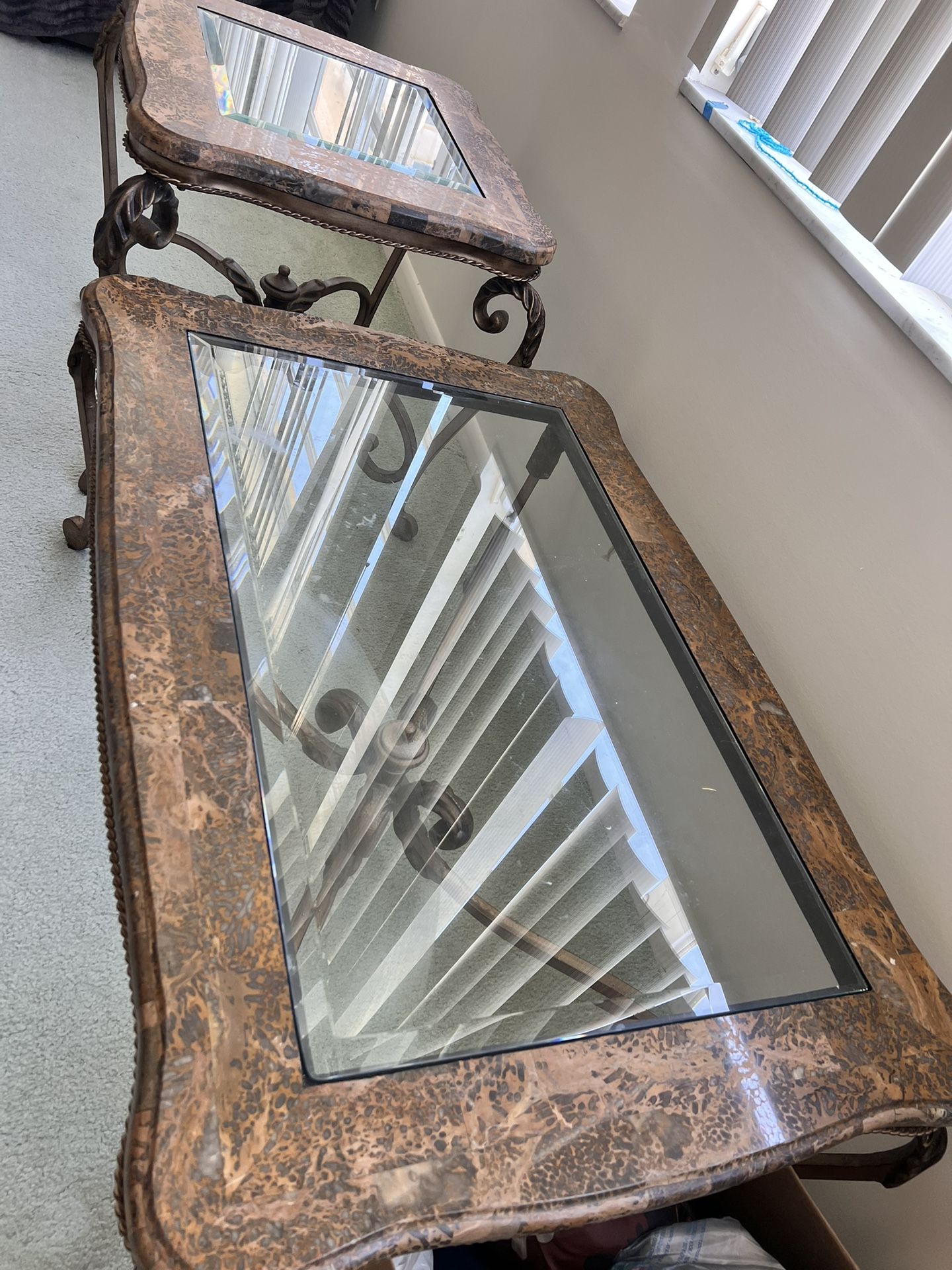 Antique Furniture, Metal And Natural Stone