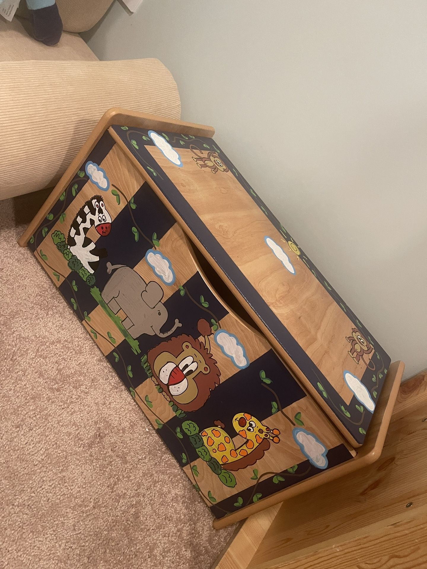wooden toy box