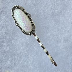 DESIGNER ORIGINAL MOONSTONE PIN IN HAIR ACCESSORY FOR ACCENT ANYWHERE 