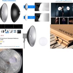 NEEWER Beauty Dish Photography - Wedding Portrait - Sports - Events 