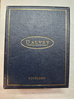Dalvey Scotland "St Elmo Clock " Navy Blue Original Box
