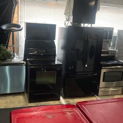 Refrigerator Stove Dishwasher Microwave 