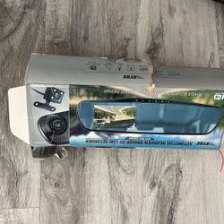Rear View Mirror With Built In Dual Cameras