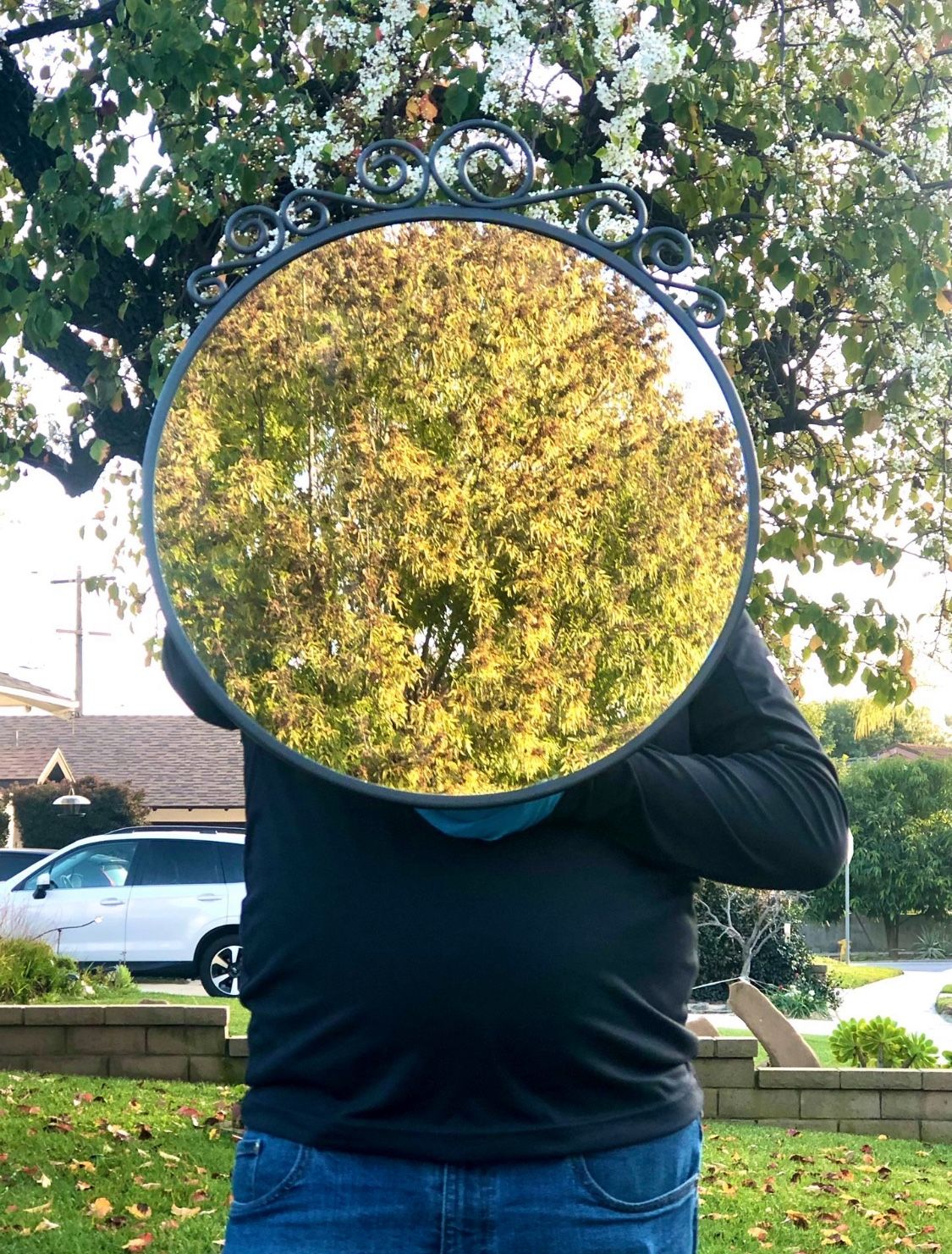 Large Black Metal Mirror | $30 OBO