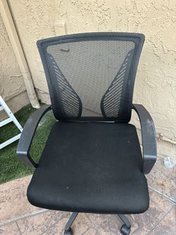 Lacoo Mid-Back Office Desk Chair Ergonomic Mesh Task Chair with Lumbar Support, Black