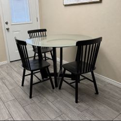 Round Glass Table (Chairs NOT Included‼️)