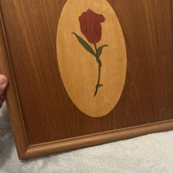 Rose Wall Art 13.5” By 13.5”