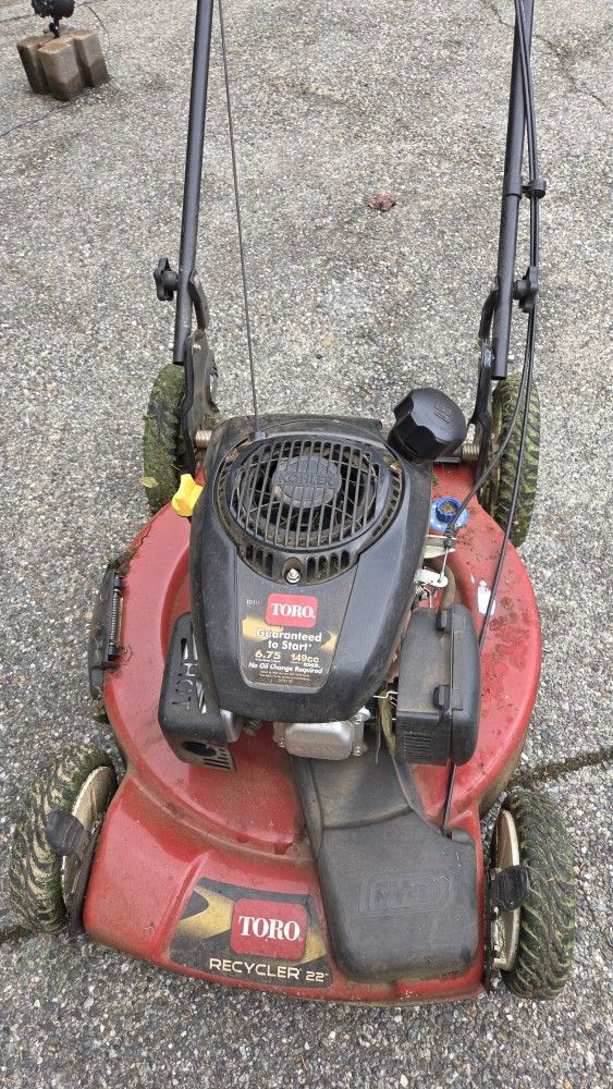 Toro Self Propelled Gas Lawnmower - Free