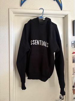 (USED M) Black Knitted Essentials hoodie