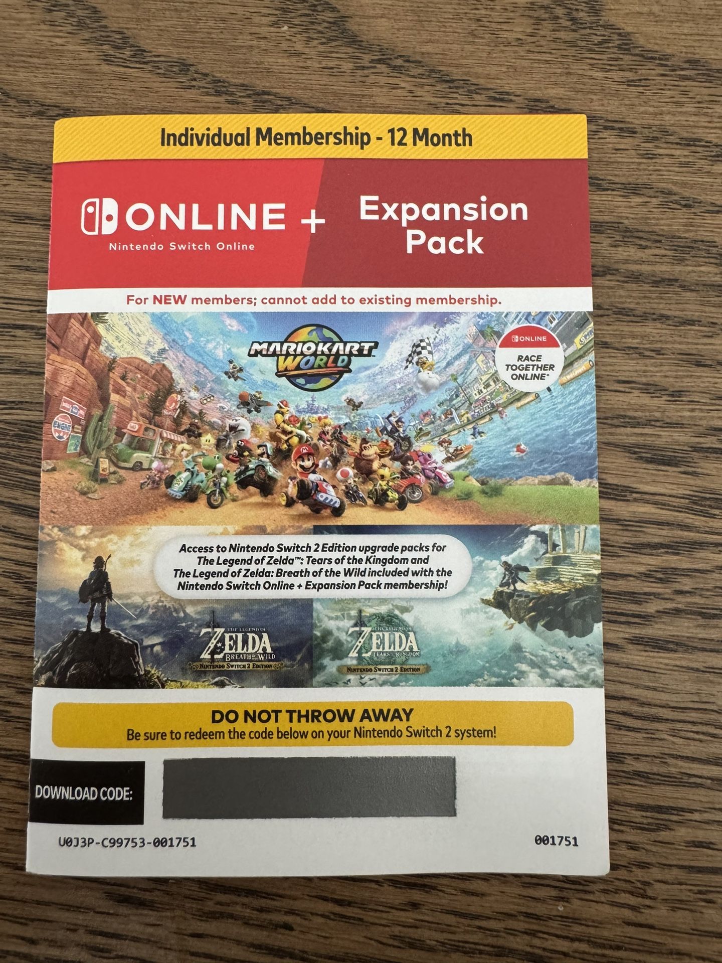 NSO Online + Expansion Pack 1 Year Individual Membership
