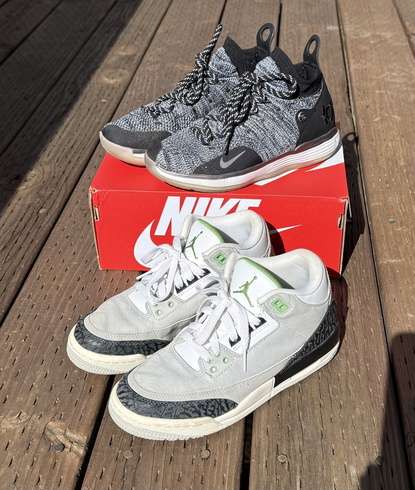 Jordan Retro 3s & Nike KD11  size 5.5 & 5 