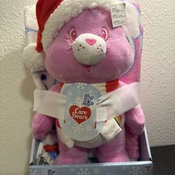 New Care Bear Character Pillow and Throw - Cheer Bear
