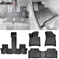 Fits 2024-2025 Hyundai Santa Fe 6/7 Seats Non-Slip Floor Mats + Trunk Mat Liner TPE