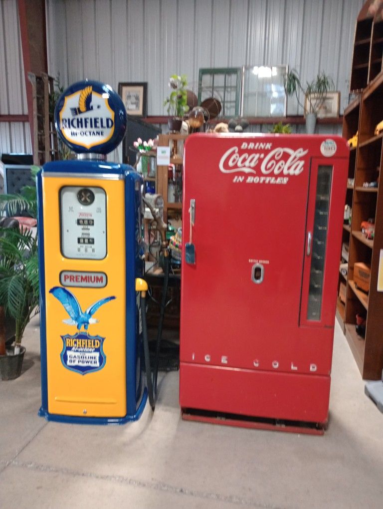 Antique Pedal Cars, Gas Pumps, Trikes And HomeGoods