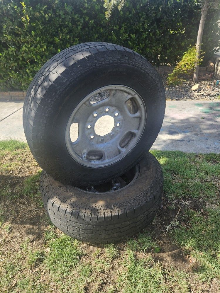 2 wheels and tires
