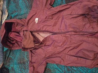 Womens M North Face Rain Jacket with Hood