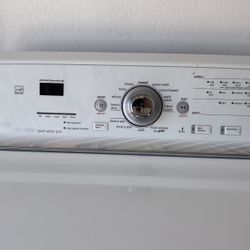 Washer & Dryer - Maytag Bravos Quiet Series 300 washer and GE electric dryer, white 
