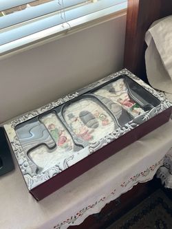 Christmas Village Figurine Set in Box