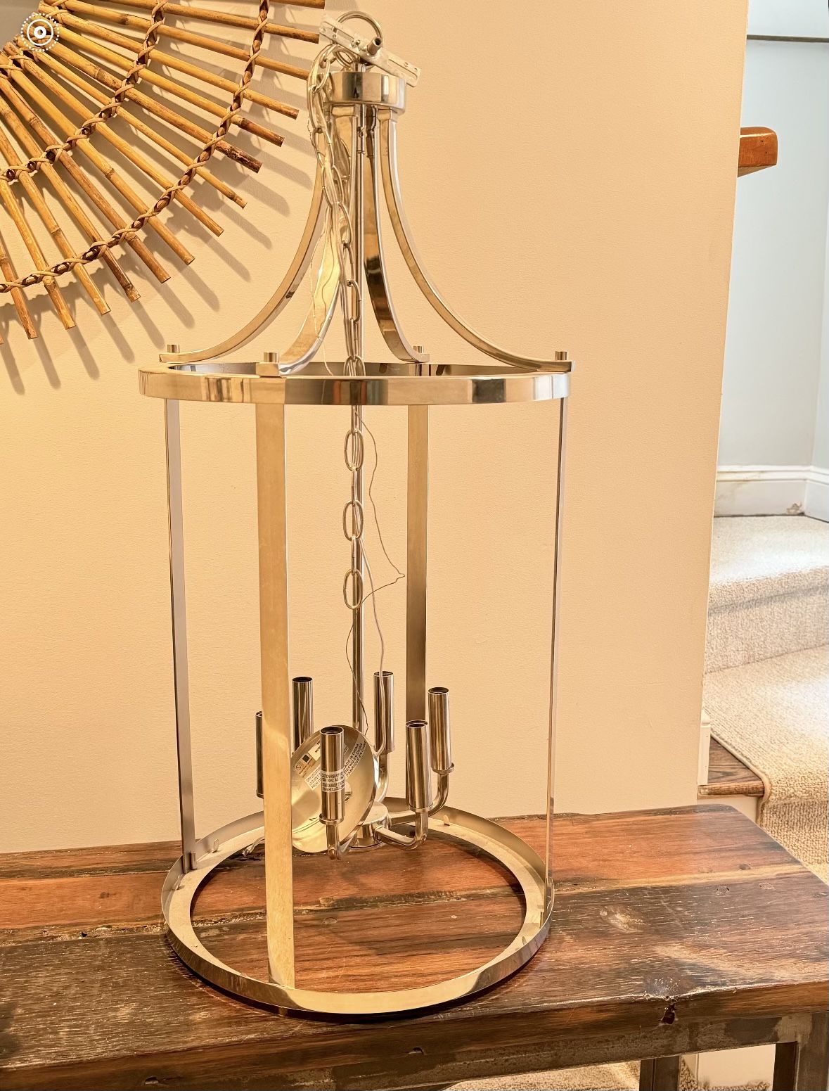Lantern In Brushed Nickel