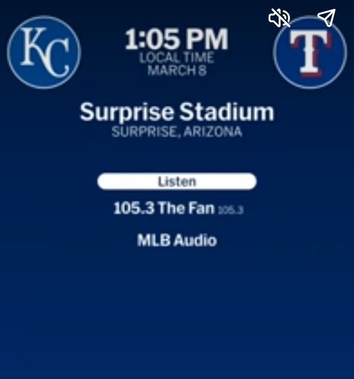 Texas Rangers Vs KC Royals