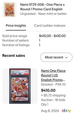Nami Round1 x One Piece Collab Promo Card # ST29-008 [English]