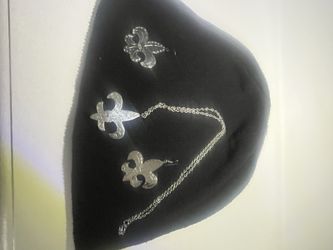Saints Earrings And Necklace Set