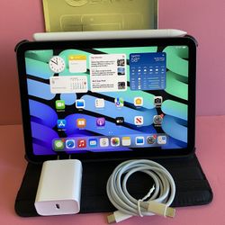 Apple Ipad Mini 6th Generation (Latest Model/ 8.3” Retina Display) 64GB with stylus pen, case & Accessories (256GB $529) 