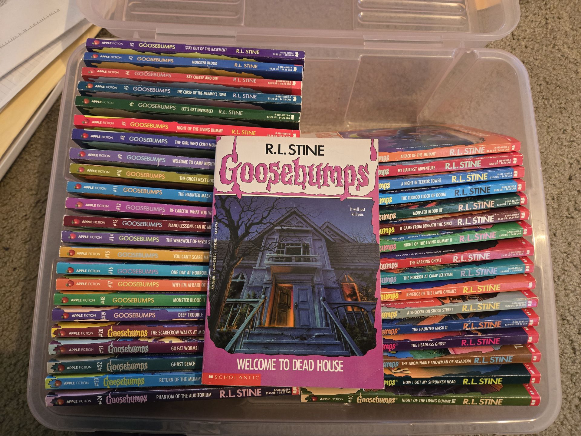 R L STINE GOOSEBUMPS BOOKS