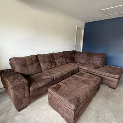 Sectional with Ottoman