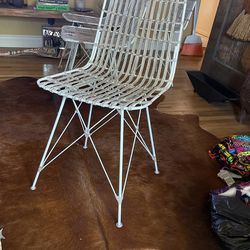 Minerva Modern Unique Vibe Wicker Chairs Set Of 4