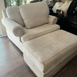 Wide Cream Color Sofa