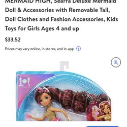 Mermaid High “Splashin’ For Fashion Series (New In Original Pkg, 2 Available)