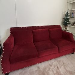 RED COUCH FOR SALE