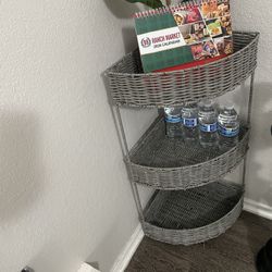 Grey corner stand