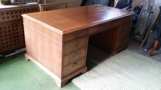 Vintage MCM 6" Executive Desk from The Shelbyville Desk Co built 1957