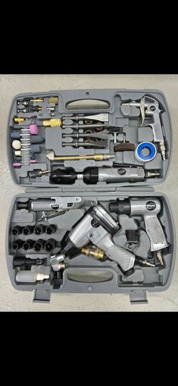 DeVilbiss DAPC Air Tool Kit - Impact Wrench Ratchet Hammer Grinder