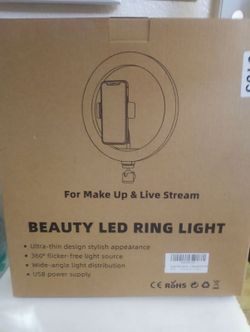 Beauty LED Ring Light for Makeup & Streaming
