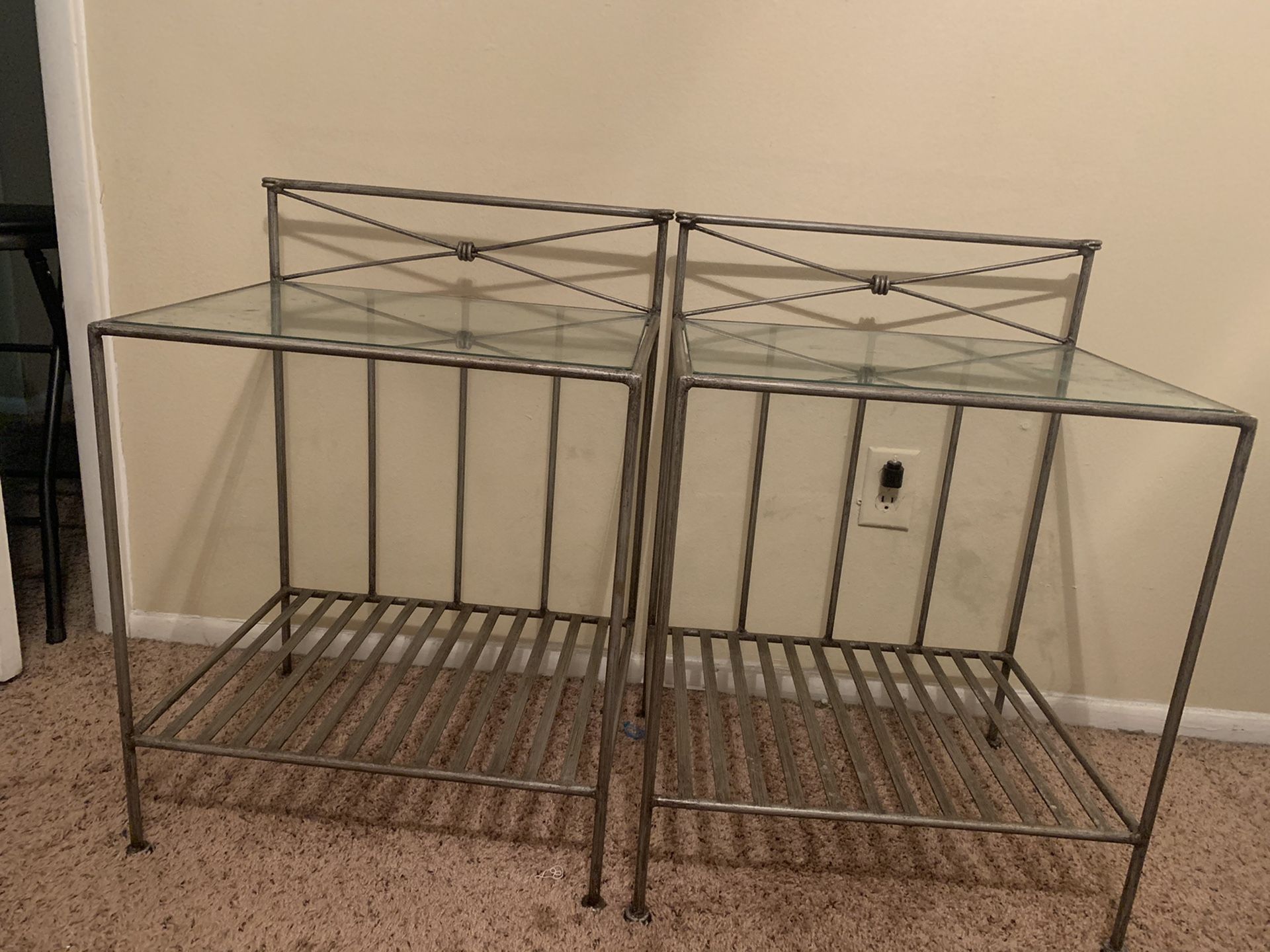 Glass End tables