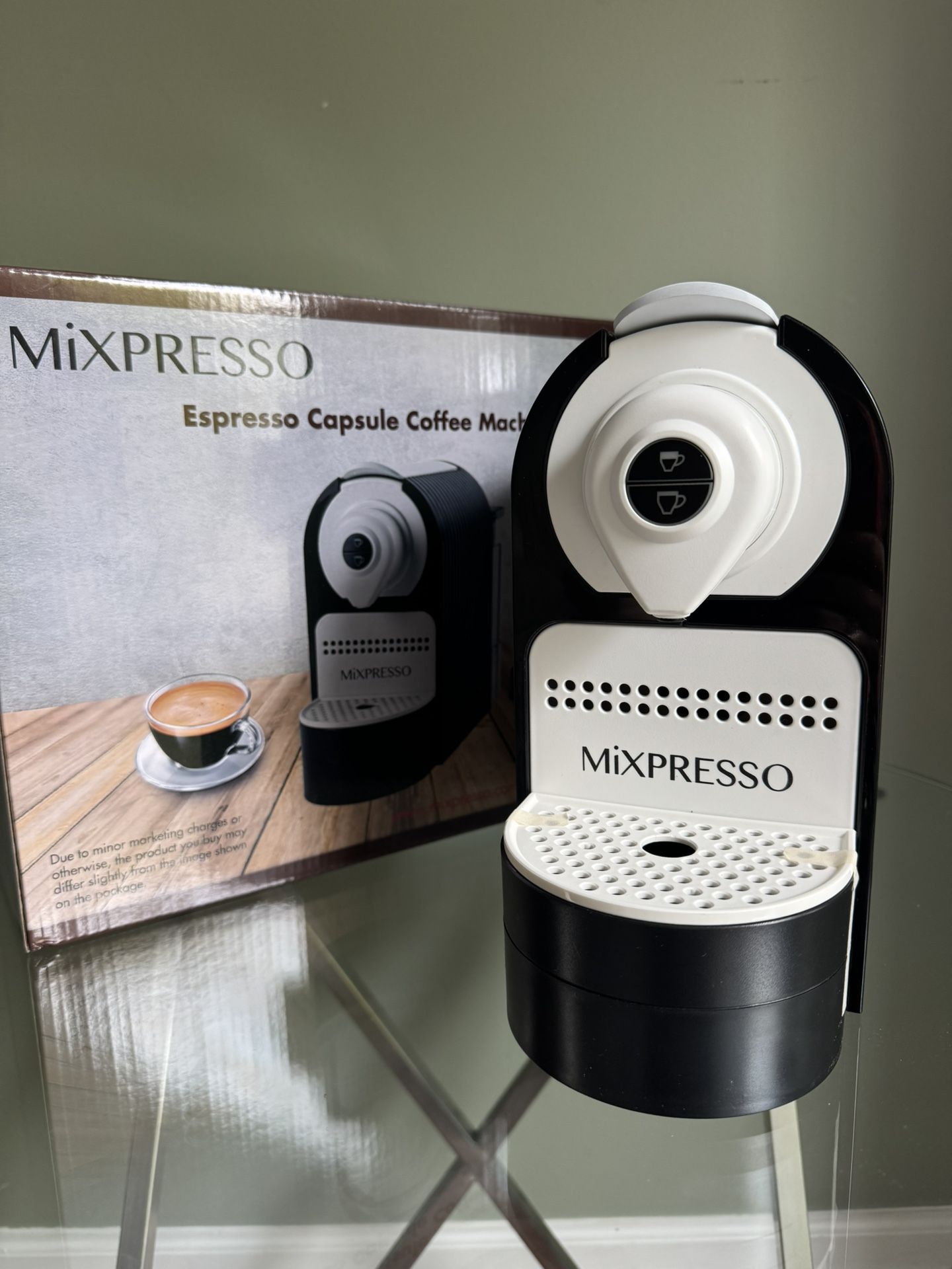 Mixpresso Black Espresso Coffee Machine – Compact 1400W