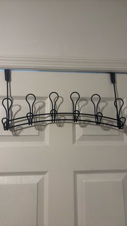 Over-the-Door Metal Hook Rack