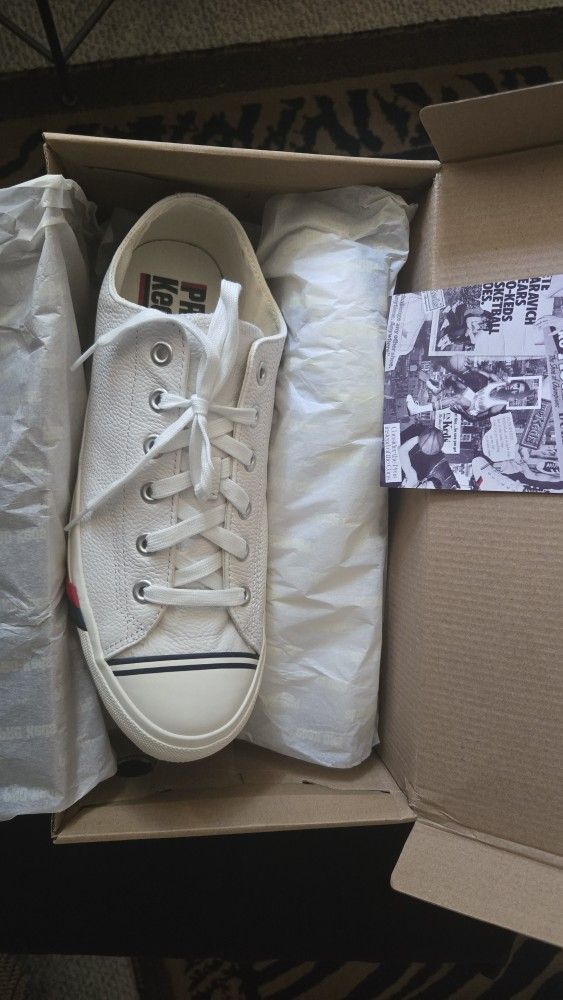Pro Keds Royal Lo Classic Leather Lace Up Sneaker White Men's Size 11