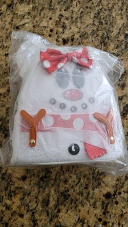 Disney Parks Minnie Mouse Snowman Holiday Christmas Loungefly Mini Backpack