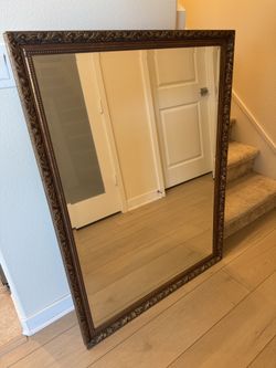 Gold Framed Wall Mirror