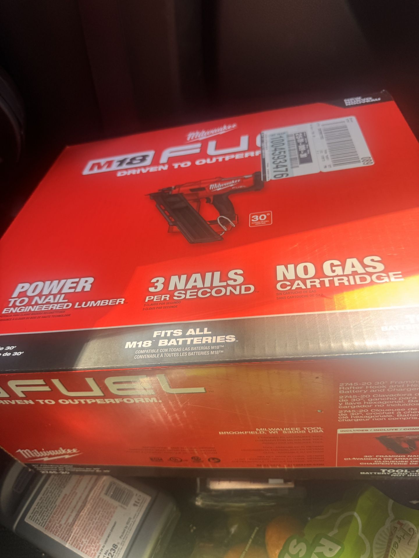 Milwaukee M18 FUEL 3-1/2 in. 18- Volt 30-Degree Lithium-lon Brushless Cordless Framing